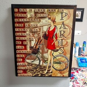 Free Man in Paris Mixed Media piece